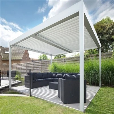 Puis-je me procurer une pergola de terrasse en aluminium avec un système de h...
